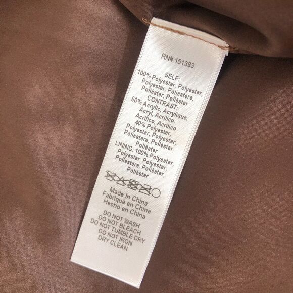 ANTHROPOLOGIE CURRENT‎ AIR COZY SOFT LEOPARD COLORBLOCK JACKET SZ M - Picture 12 of 16